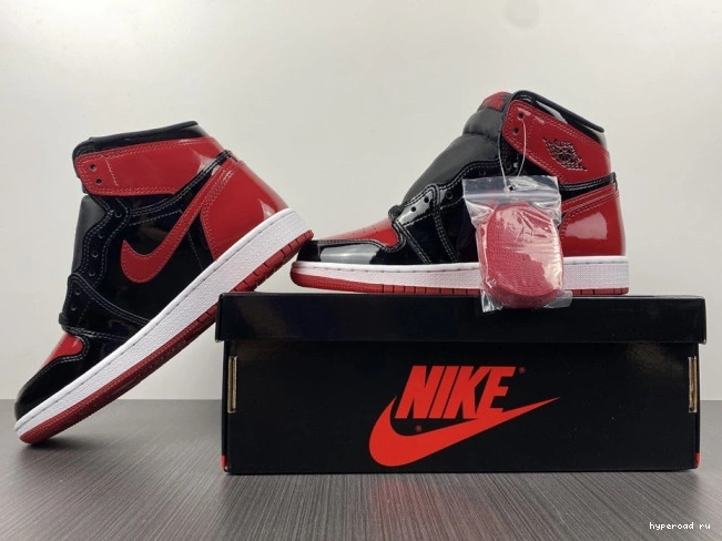 Bred Patent 1 OG Air High Jordan 555088-063 0726